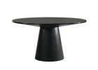 Froja Black Finish Manufactured Wood Round Dining Table