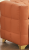 80 inches long, 21.7 inches deep, American body structure, technology fabric sofa, 3 seats waterproof and stain-proof, orange anti-cat paw sofa