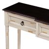 TREXM Console Table Sofa Table with Drawers for Entryway with Projecting Drawers and Long Shelf (Beige, OLD SKU: WF189574AAD)