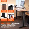 VEVOR Standing Desk Frame, Adjustable 27.6-46.1 inch Height & 35.4-53.2 inch Length Electric Stand Up Computer Desk Legs